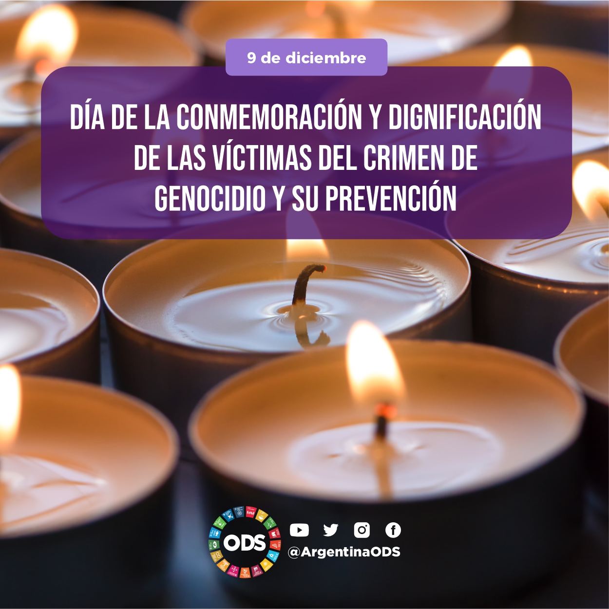 DIA PARA LA CONMEMORACION Y DIGNIFICACION DE LAS VICTIMAS DEL CRIMEN DE GENOCIDIO Y SU PREVENCION